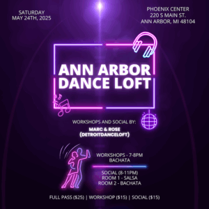 Ann Arbor Dance Loft Workshops and Social